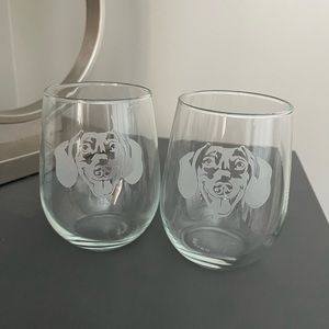 Dachshund Wine glasses (Set of two)